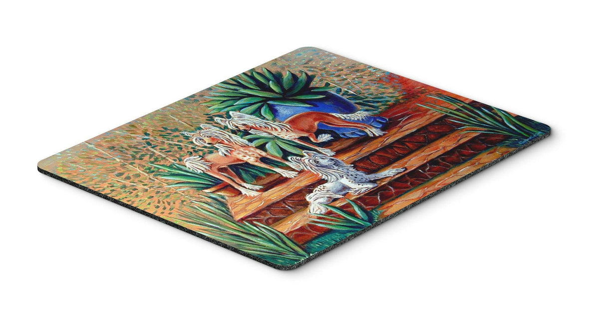 Chinese Crested  Mouse Pad / Hot Pad / Trivet by Caroline&#39;s Treasures