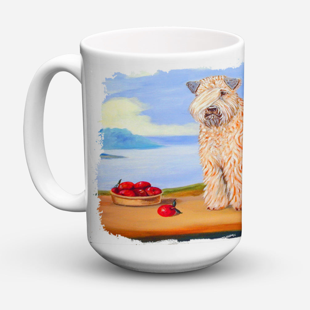 Wheaten Terrier Soft Coated Dishwasher Safe Microwavable Ceramic Coffee Mug 15 ounce 7509CM15  the-store.com.