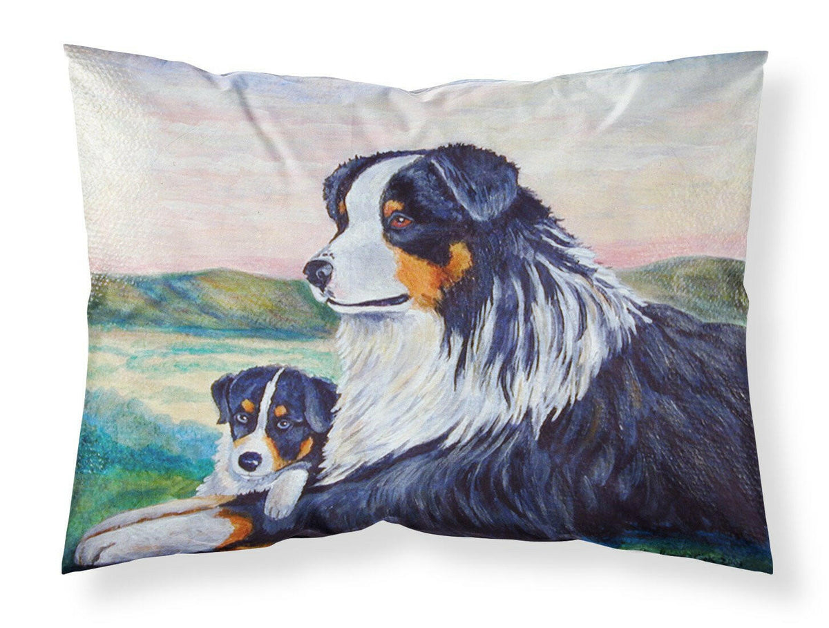 Australian Shepherd Moisture wicking Fabric standard pillowcase by Caroline&#39;s Treasures