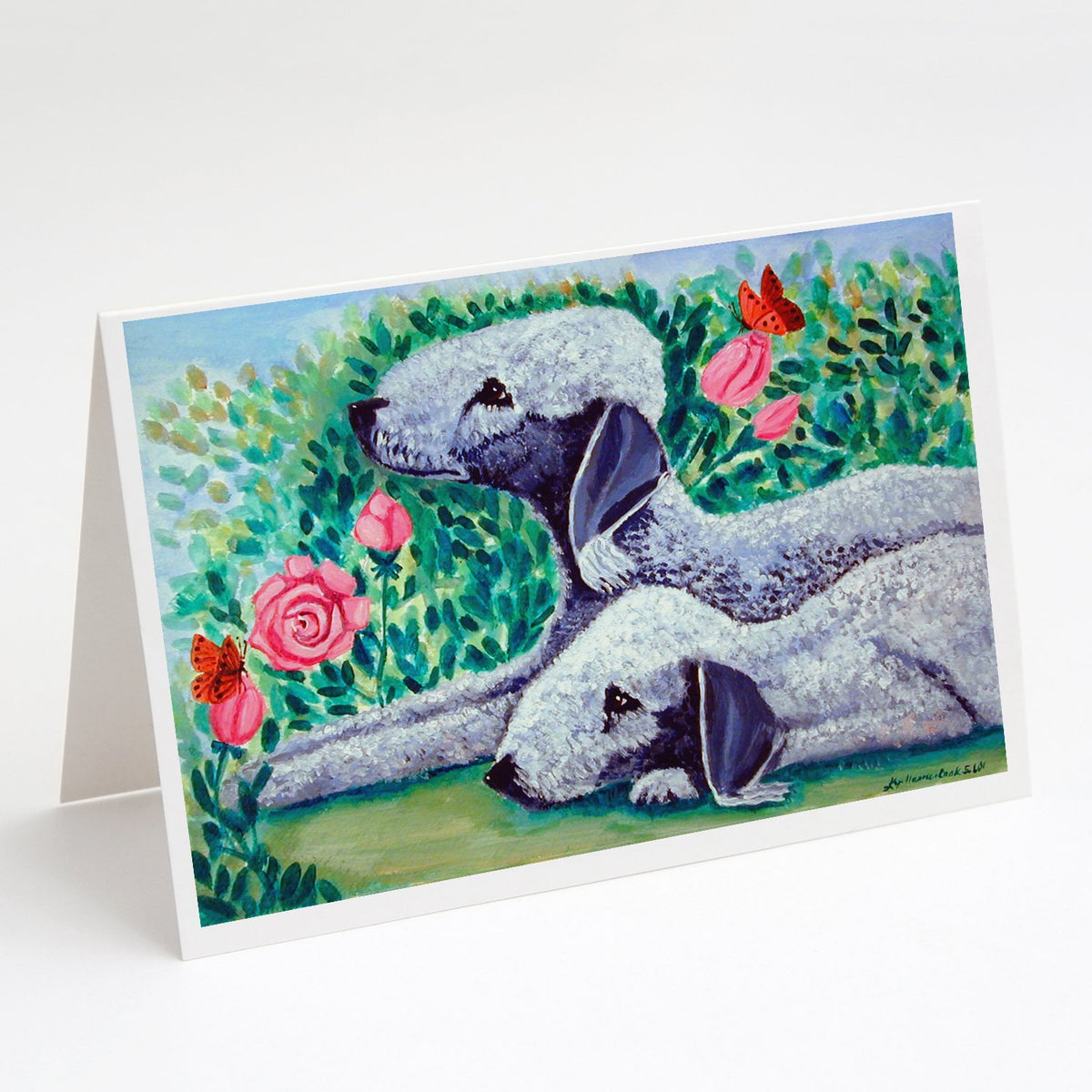 Buy this Bedlington Terrier Greeting Cards and Envelopes Pack of 8