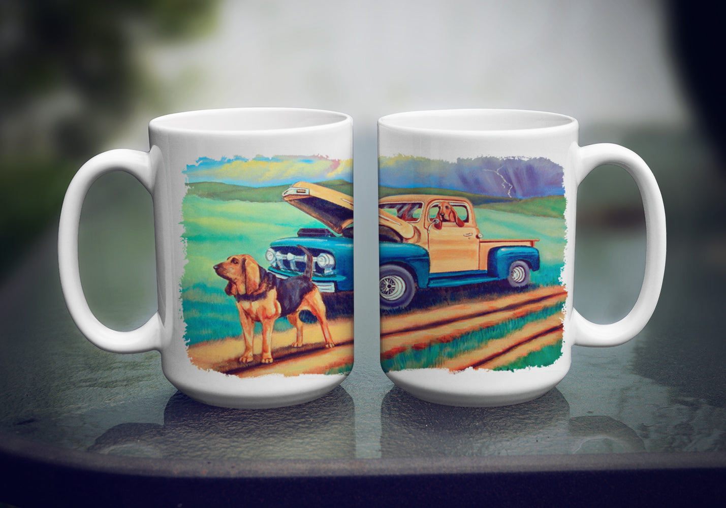 Bloodhound Dishwasher Safe Microwavable Ceramic Coffee Mug 15 ounce 7513CM15