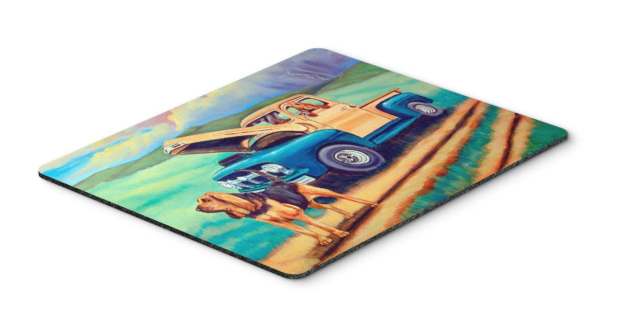 Bloodhound Mouse Pad / Hot Pad / Trivet by Caroline&#39;s Treasures