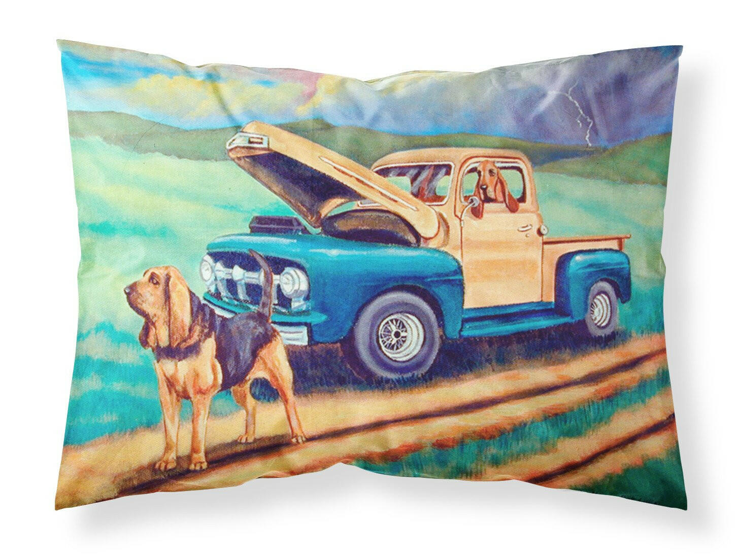 Bloodhound Moisture wicking Fabric standard pillowcase by Caroline's Treasures