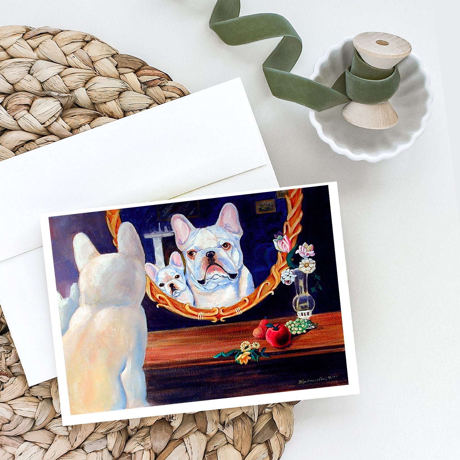 French Bulldog Greeting Cards and Envelopes Pack of 8 - the-store.com