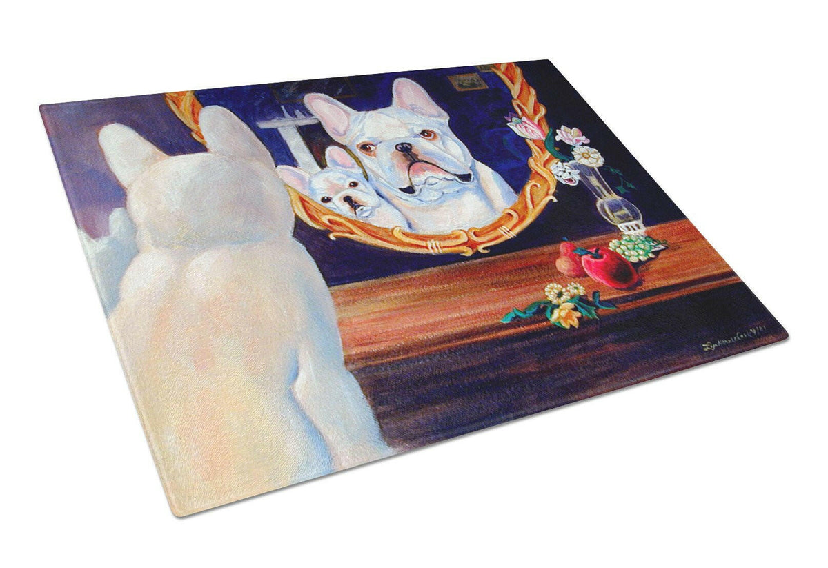 French Bulldog Glass Cutting Board Large by Caroline&#39;s Treasures