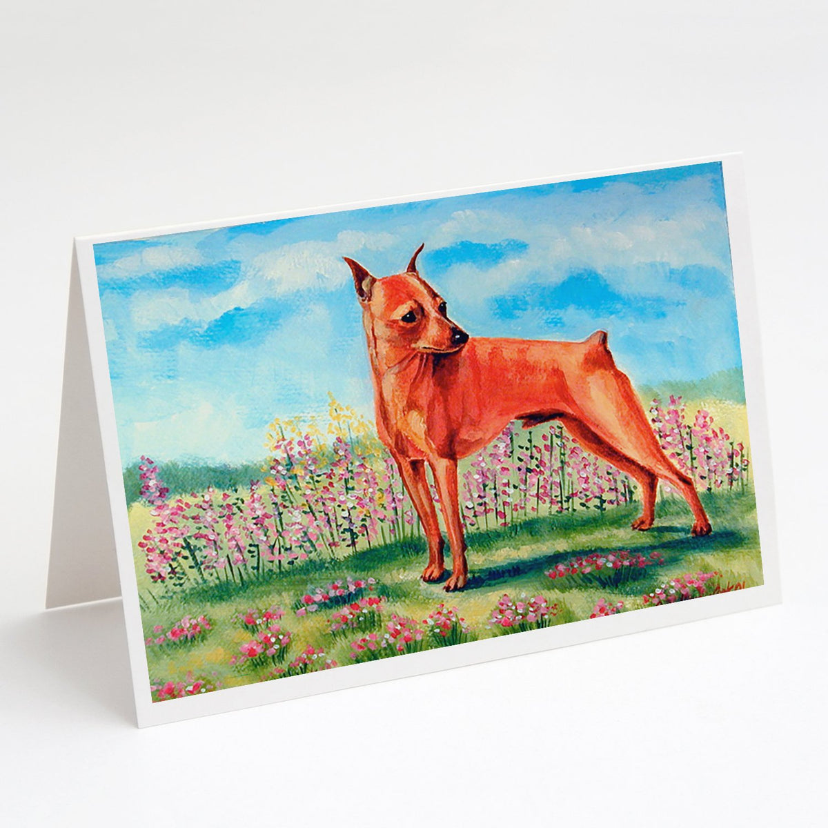 Buy this Min Pin Greeting Cards and Envelopes Pack of 8
