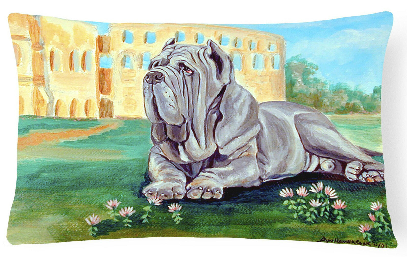 Neapolitan Mastiff  Decorative   Canvas Fabric Pillow by Caroline's Treasures