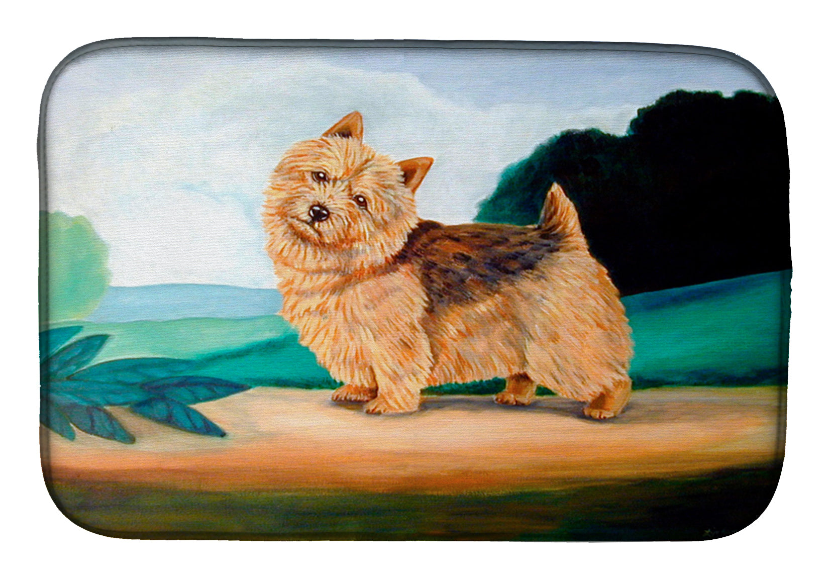 Norwich Terrier Dish Drying Mat 7519DDM  the-store.com.