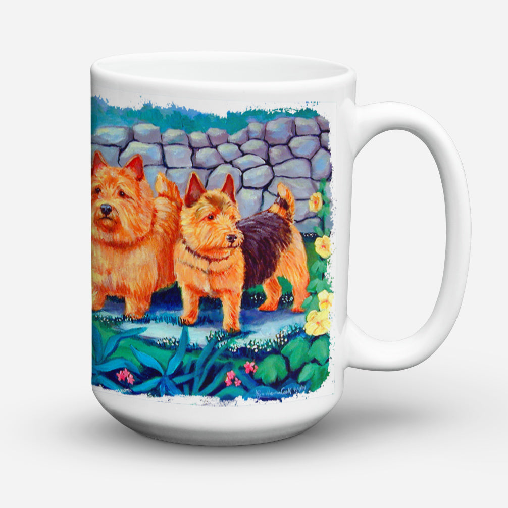 Norwich Terrier Dishwasher Safe Microwavable Ceramic Coffee Mug 15 ounce 7520CM15  the-store.com.