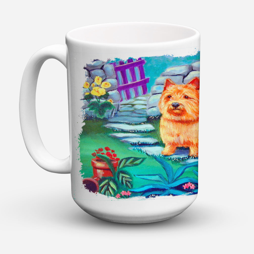 Norwich Terrier Dishwasher Safe Microwavable Ceramic Coffee Mug 15 ounce 7520CM15  the-store.com.