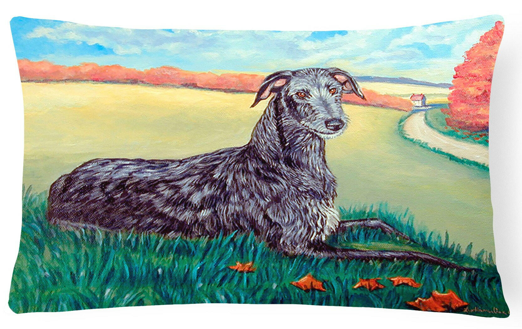 Scottish Deerhound  Decorative   Canvas Fabric Pillow by Caroline's Treasures
