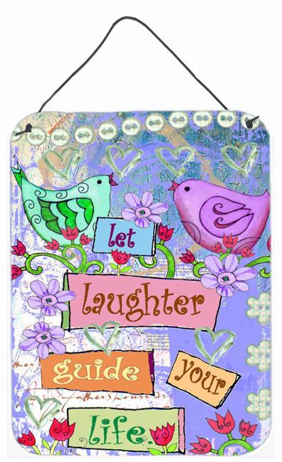 Let Laughter Guide your Life Inspirational Wall or Door Hanging Prints PJC1053DS1216 by Caroline's Treasures