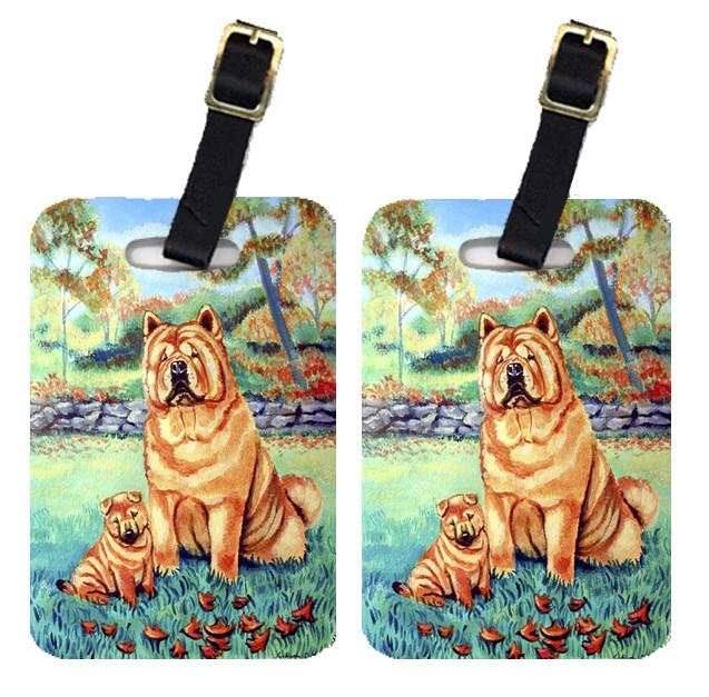 Pair of 2 Chow Chow Momma&#39;s Love Luggage Tags by Caroline&#39;s Treasures