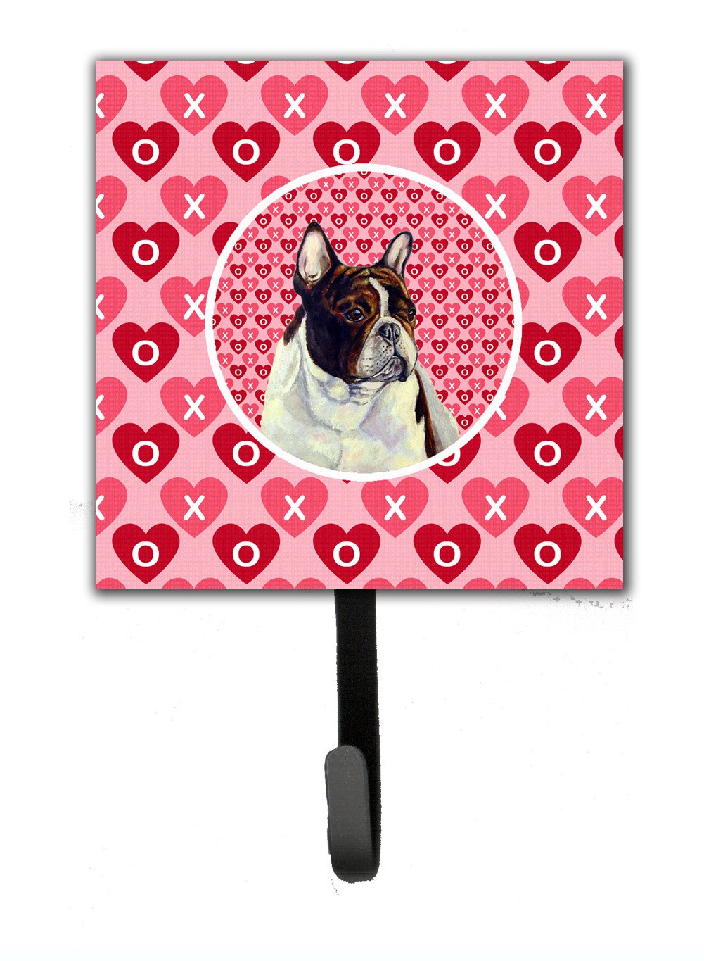 French Bulldog Valentine's Love and Hearts Leash or Key Holder by Caroline's Treasures