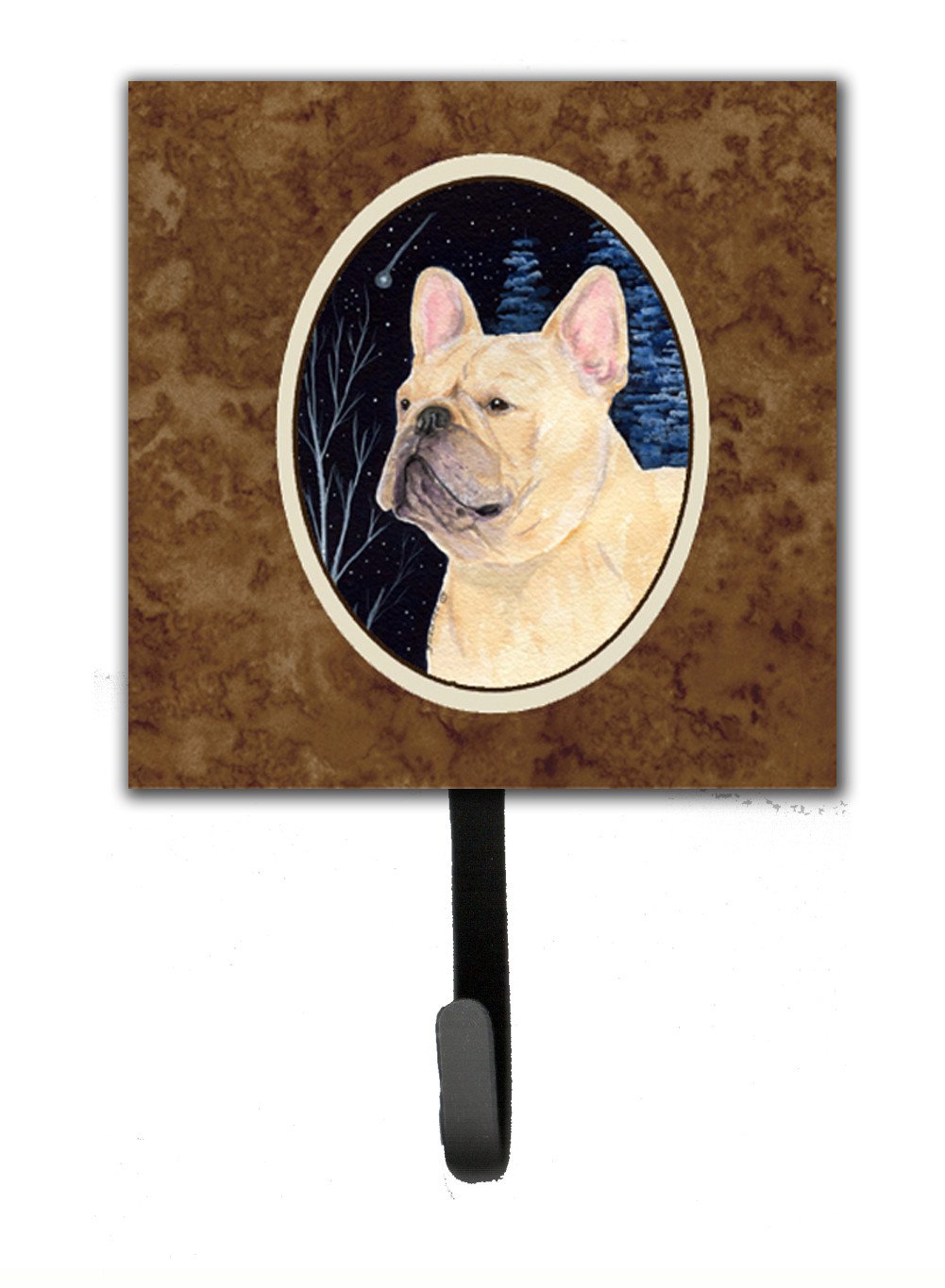 Starry Night French Bulldog Leash Holder or Key Hook by Caroline&#39;s Treasures