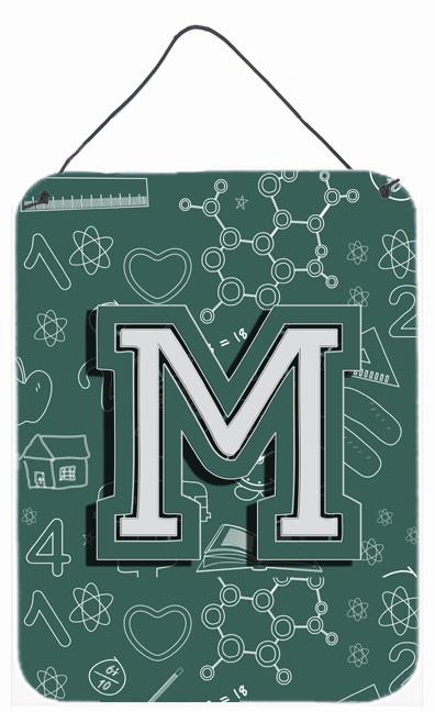 Letter M Back to School Initial Wall or Door Hanging Prints CJ2010-MDS1216 by Caroline&#39;s Treasures