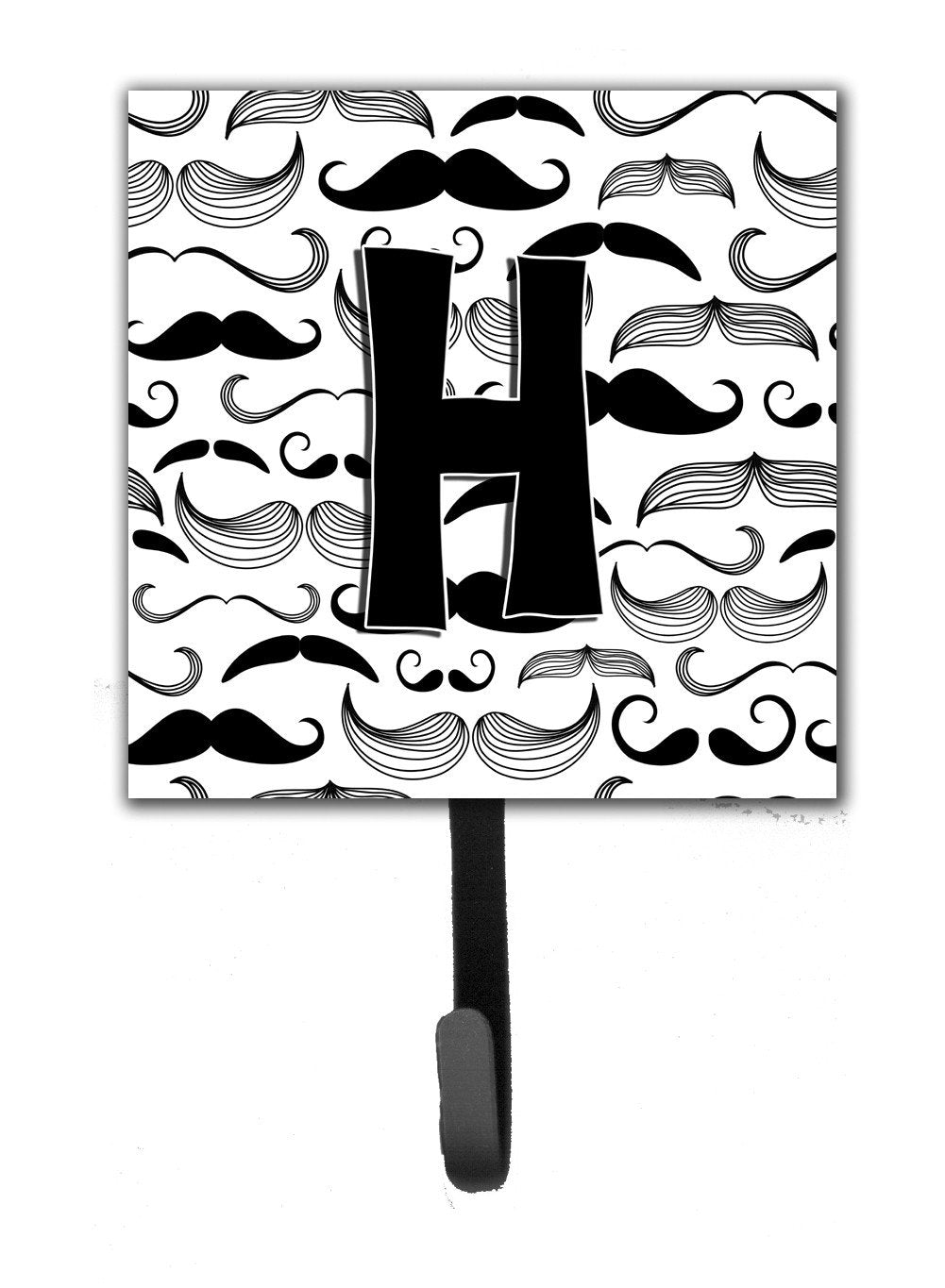 Letter H Moustache Initial Leash or Key Holder CJ2009-HSH4 by Caroline's Treasures