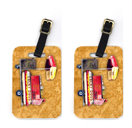 Pair of Hot Dog Luggage Tags by Caroline&#39;s Treasures