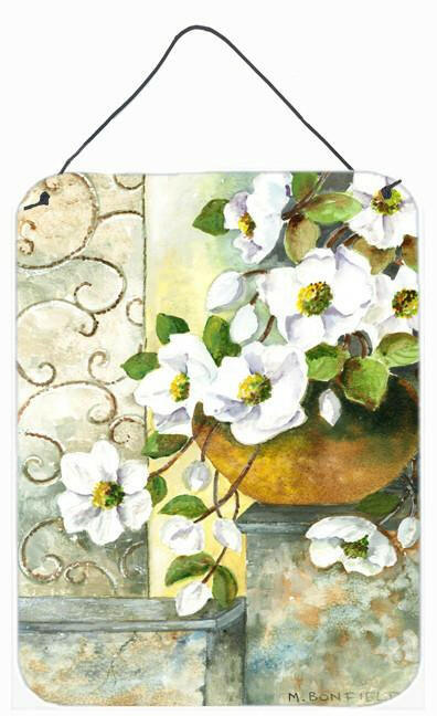 Dog Rose by Maureen Bonfield Wall or Door Hanging Prints BMBO0773DS1216 by Caroline's Treasures