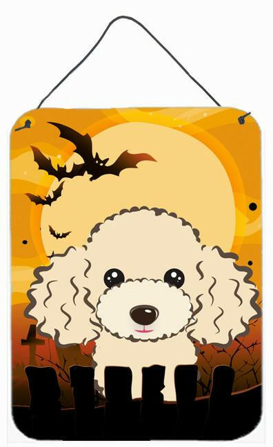 Halloween Buff Poodle Wall or Door Hanging Prints BB1816DS1216 by Caroline&#39;s Treasures