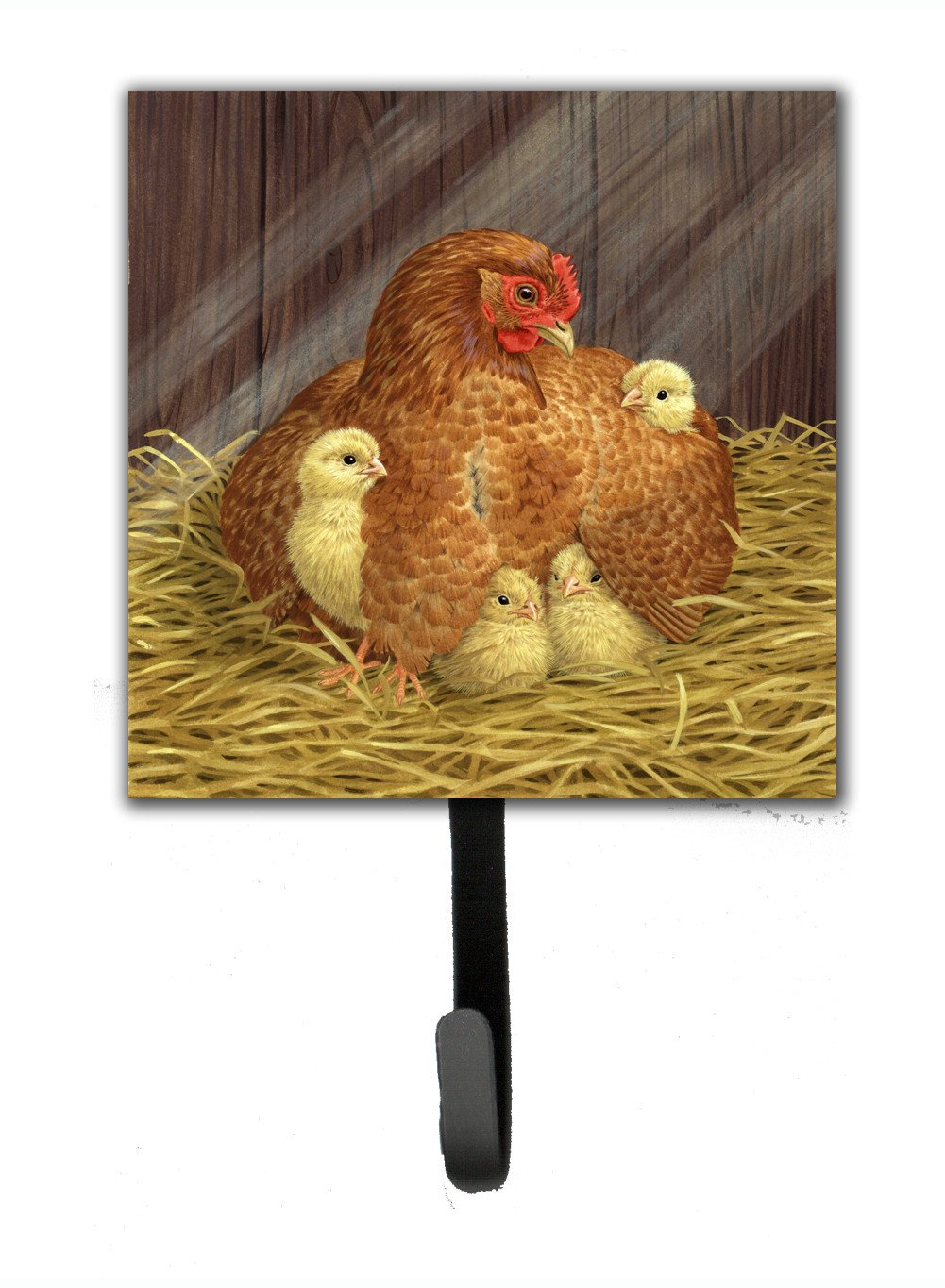 My Little Chickadees Hen with Chicks Leash or Key Holder ASAD0109SH4 by Caroline&#39;s Treasures