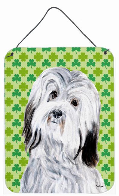 Havanese Lucky Shamrock St. Patrick&#39;s Day Wall or Door Hanging Prints SC9737DS1216 by Caroline&#39;s Treasures