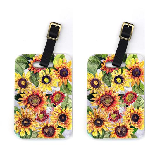 Pair of Sunflowers Luggage Tags by Caroline&#39;s Treasures