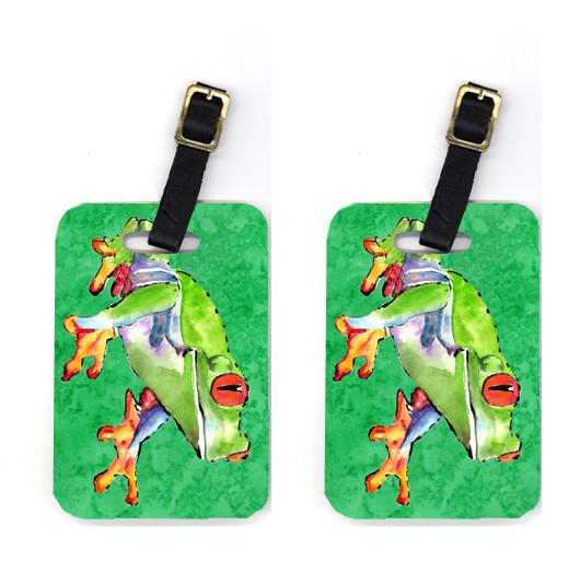 Pair of Frog Luggage Tags by Caroline&#39;s Treasures