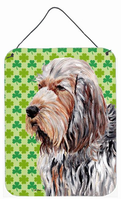 Otterhound Lucky Shamrock St. Patrick&#39;s Day Wall or Door Hanging Prints SC9732DS1216 by Caroline&#39;s Treasures