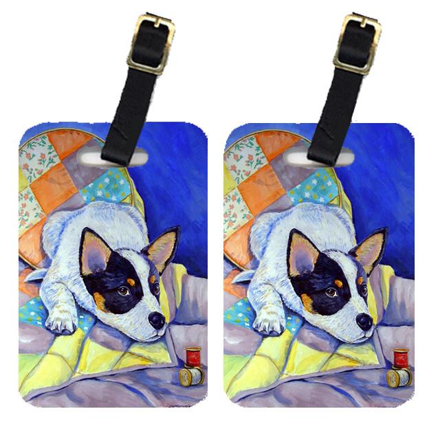 Pair of 2 Australian Cattle Dog Sew Perfect Luggage Tags by Caroline&#39;s Treasures