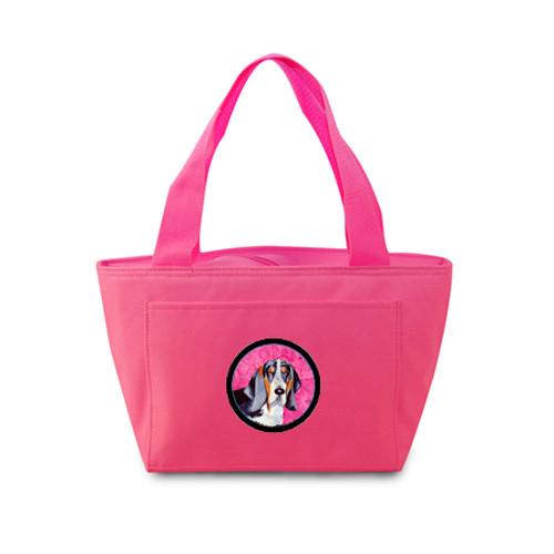 Pink Basset Hound  Lunch Bag or Doggie Bag LH9372PK by Caroline&#39;s Treasures