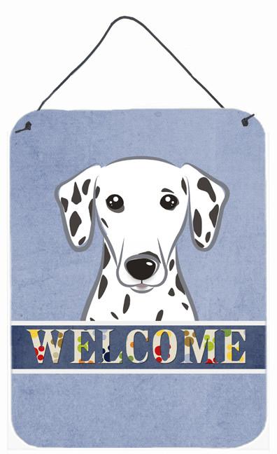 Dalmatian Welcome Wall or Door Hanging Prints BB1396DS1216 by Caroline's Treasures