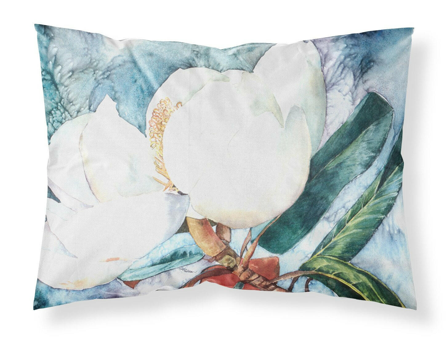 Flower - Magnolia Moisture wicking Fabric standard pillowcase by Caroline's Treasures
