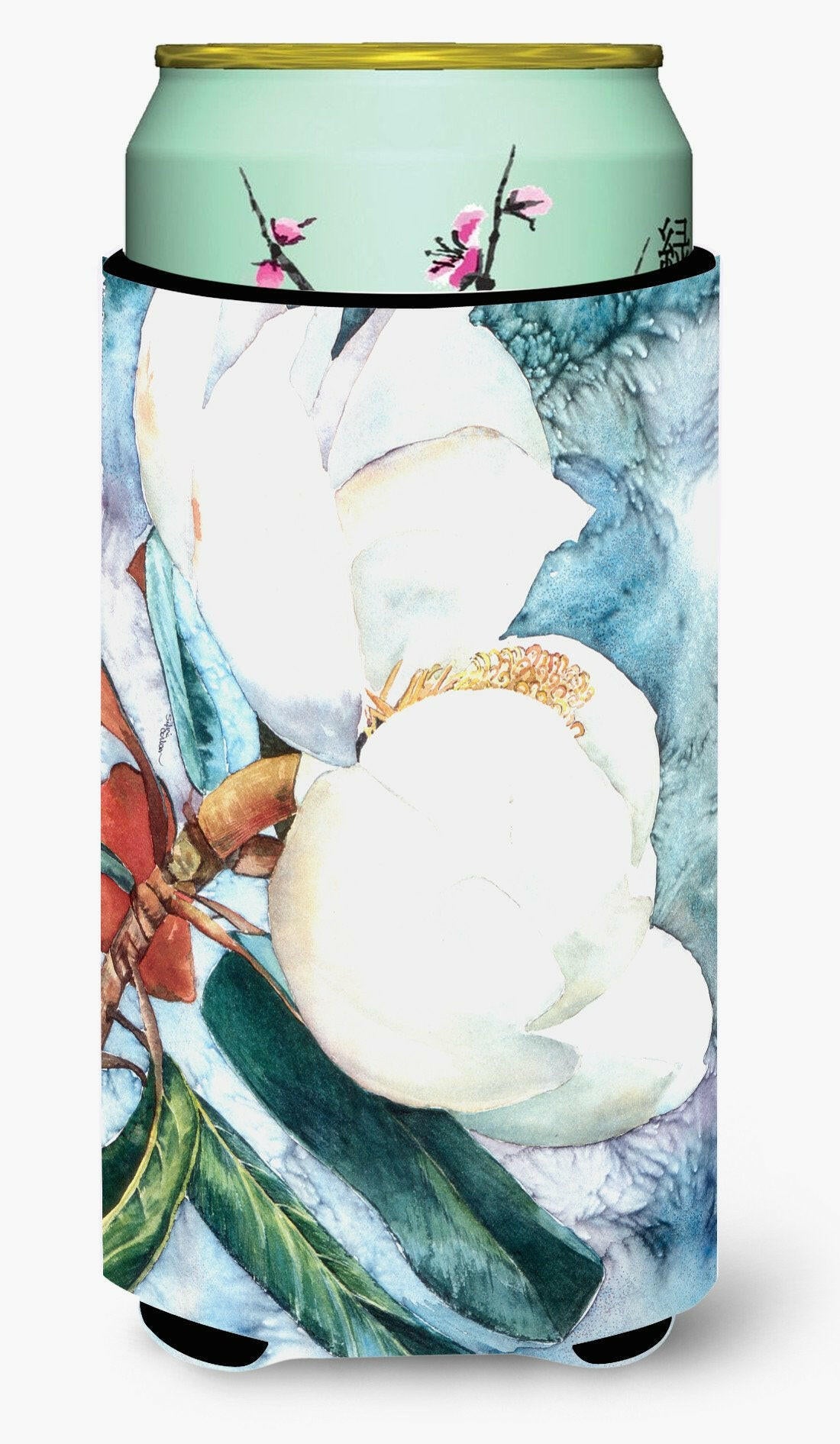 Flower - Magnolia  Tall Boy Beverage Insulator Beverage Insulator Hugger by Caroline&#39;s Treasures