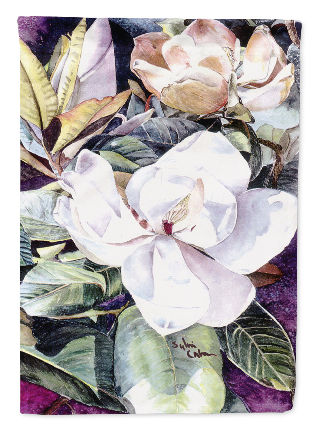Fleur - Magnolia Drapeau Toile Taille Maison
