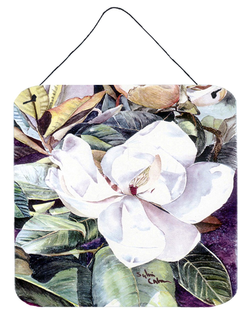 Flower - Magnolia Aluminium Metal Wall or Door Hanging Prints by Caroline's Treasures