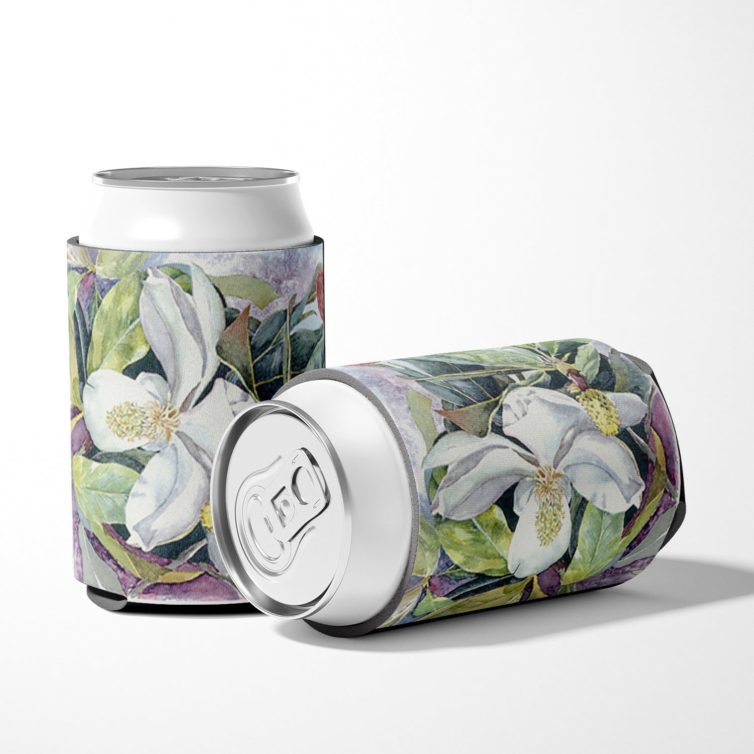 Flower - Magnolia Can or Bottle Beverage Insulator Hugger.
