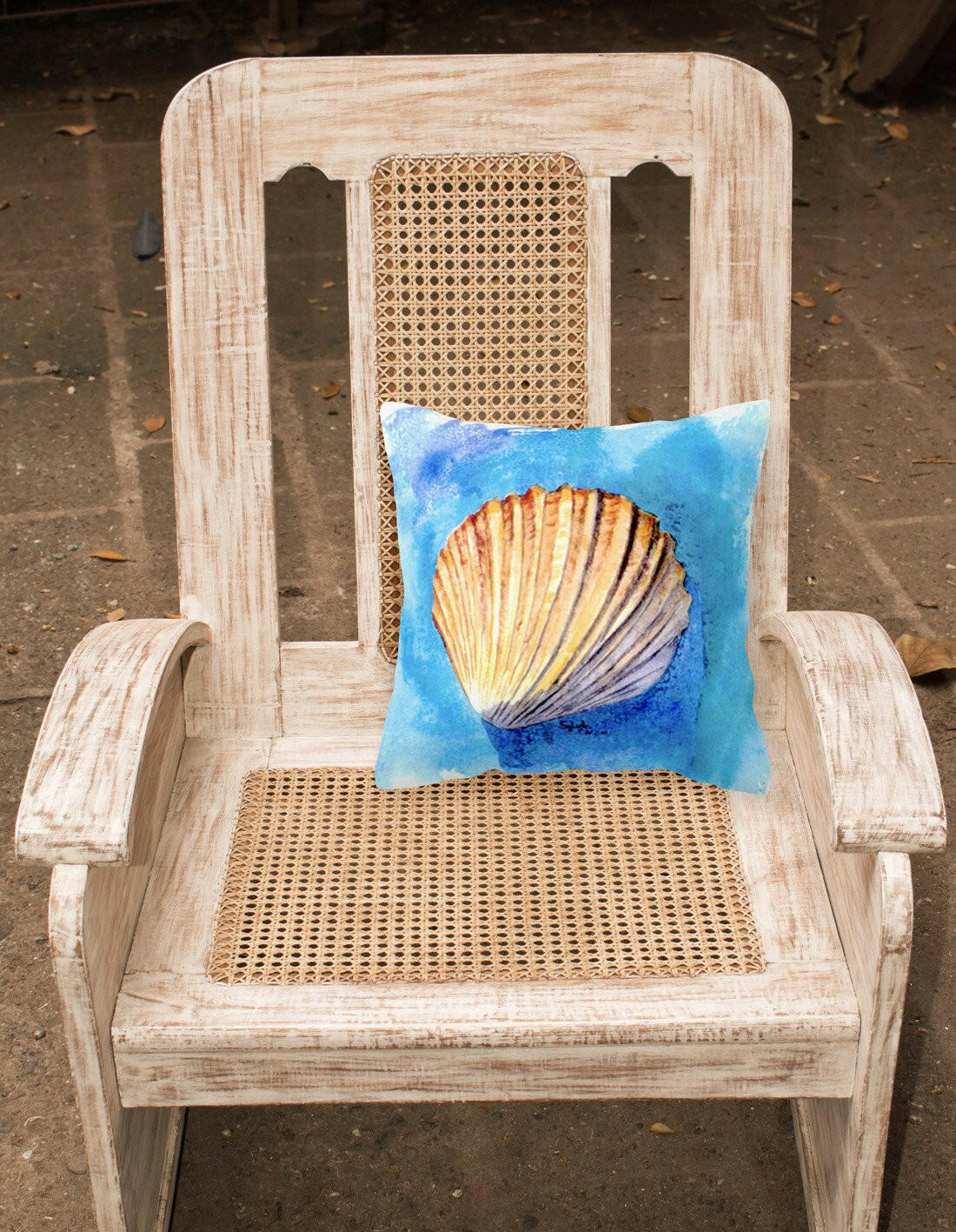 Shells Decorative   Canvas Fabric Pillow - the-store.com