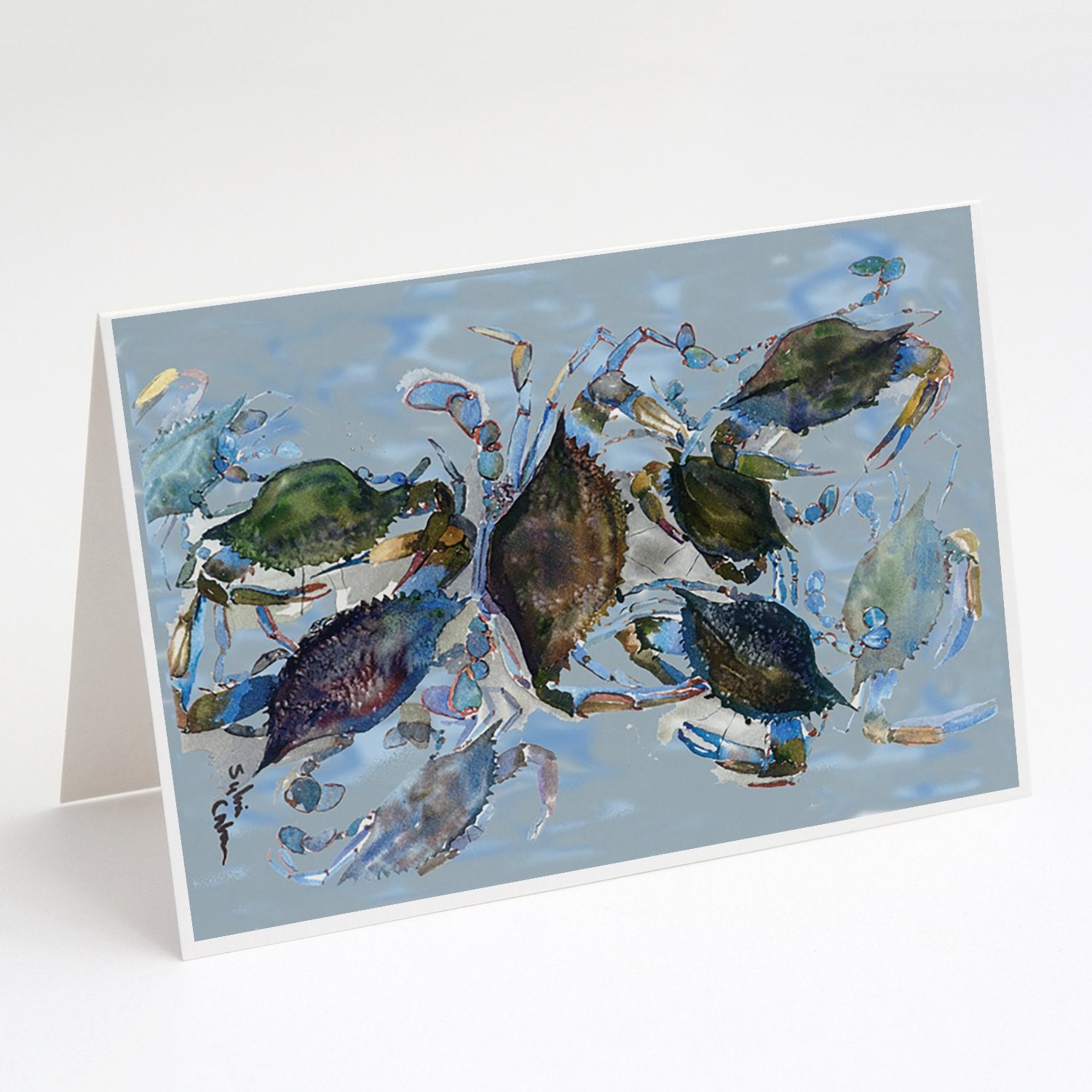 Buy this Blue Crab Jubilee Greeting Cards and Envelopes Pack of 8