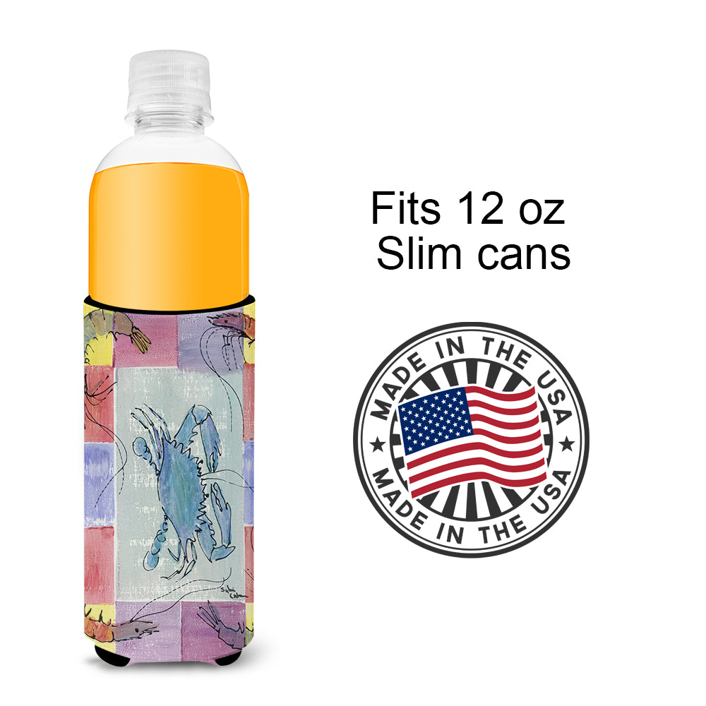 Crab and Shrimp Ultra Beverage Insulators for slim cans 8021MUK.