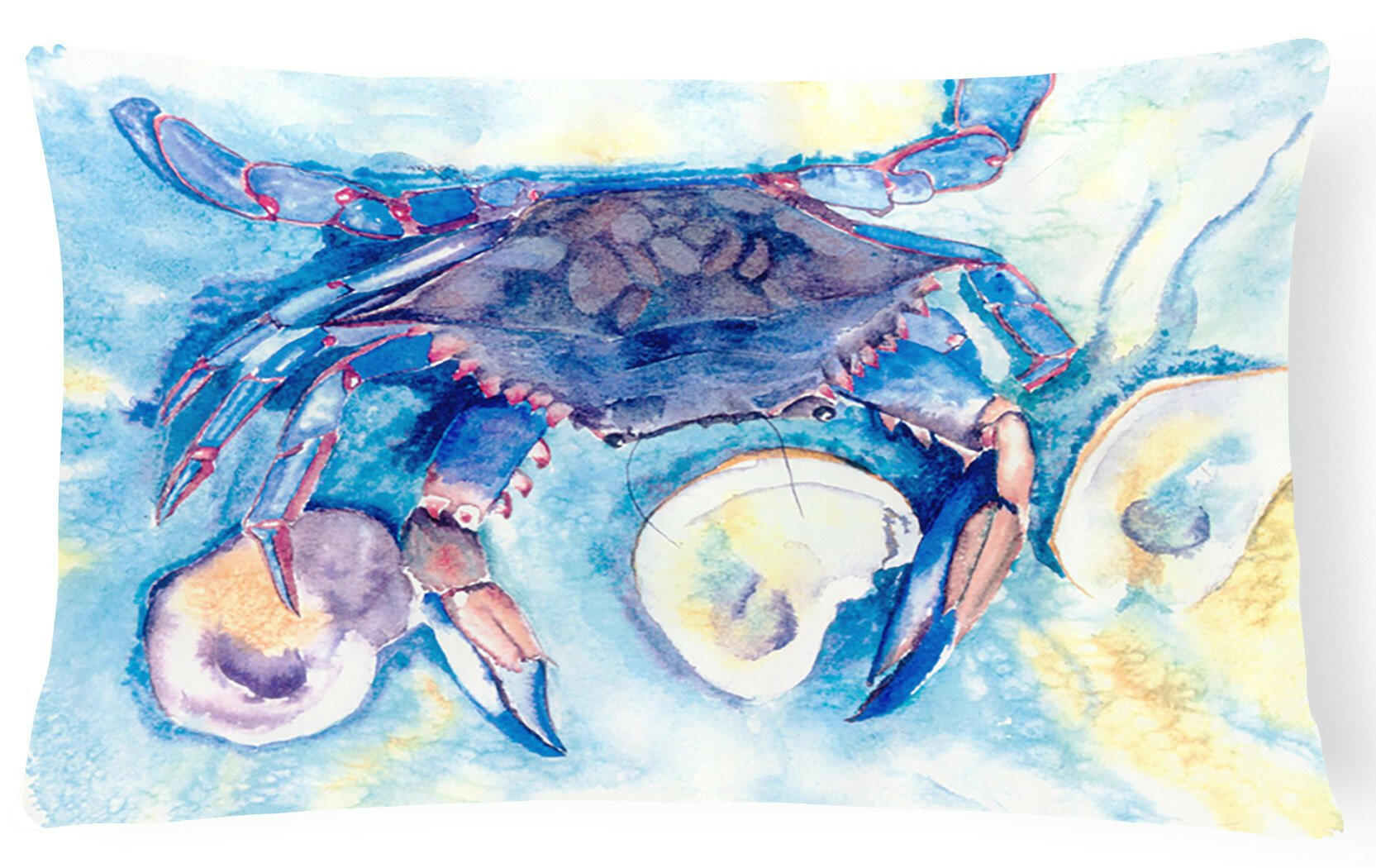 Crab     Canvas Fabric Decorative Pillow by Caroline's Treasures