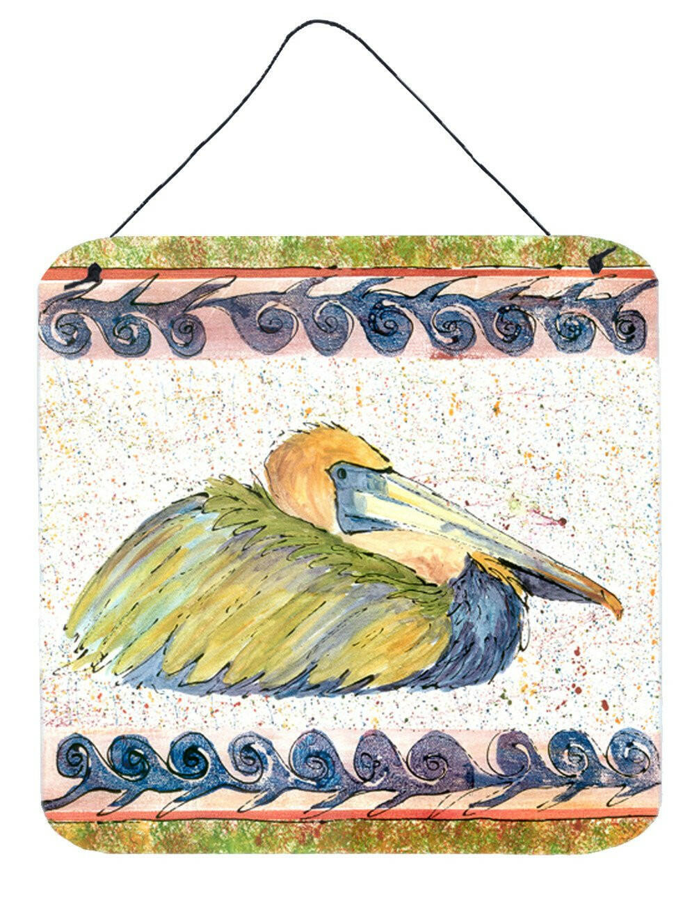 Bird - Pelican Aluminium Metal Wall or Door Hanging Prints by Caroline's Treasures