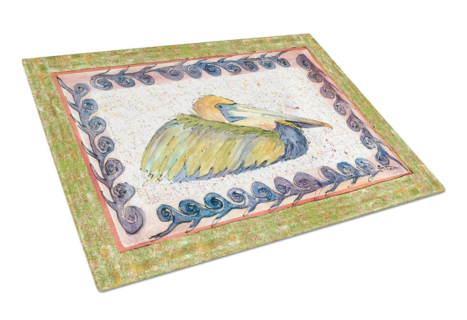 Pelican  Glass Cutting Board Large by Caroline's Treasures