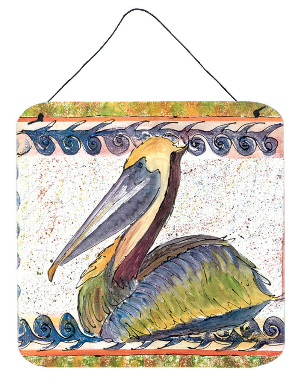 Bird - Pelican Aluminium Metal Wall or Door Hanging Prints by Caroline&#39;s Treasures