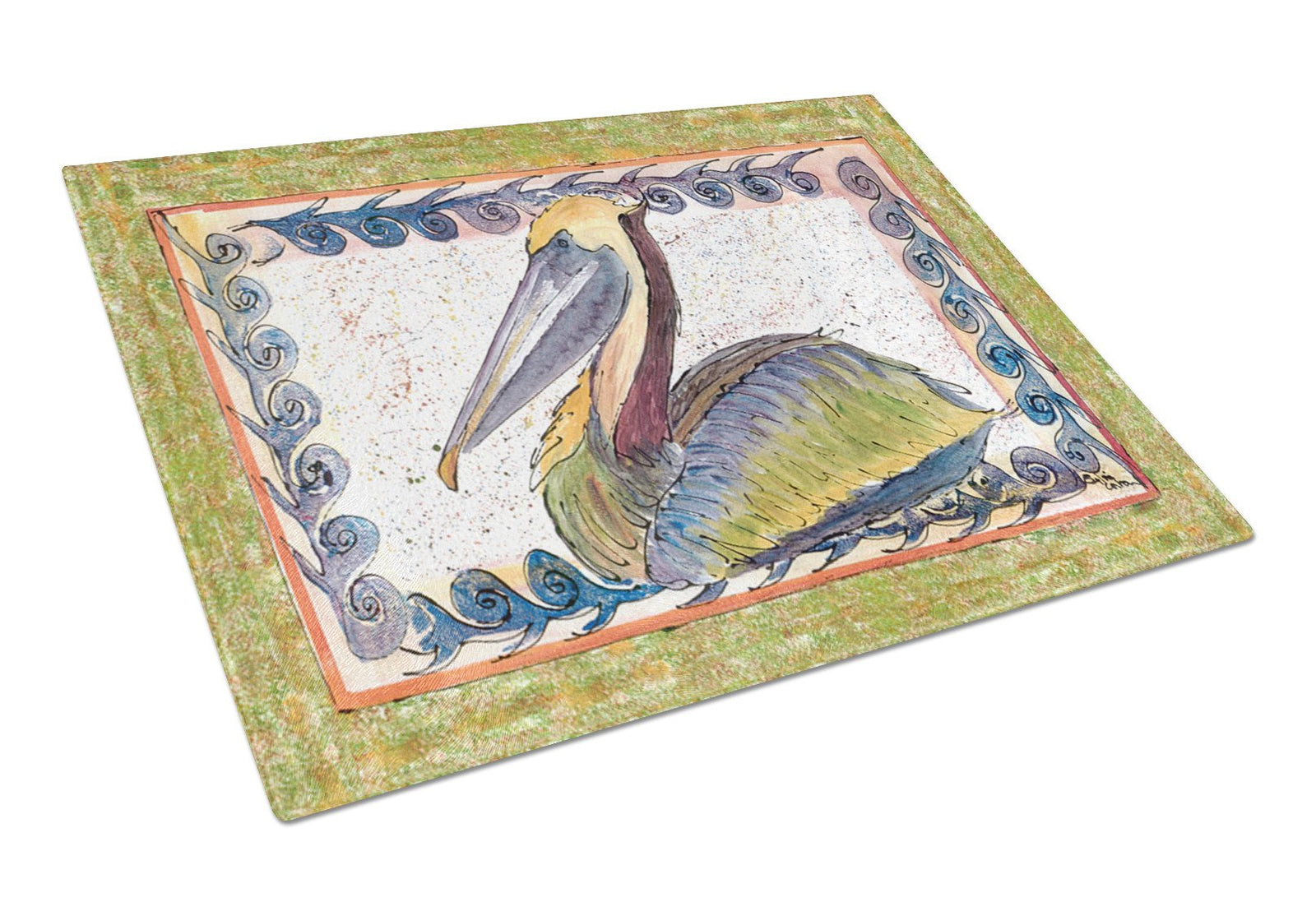 Pelican  Glass Cutting Board Large by Caroline's Treasures