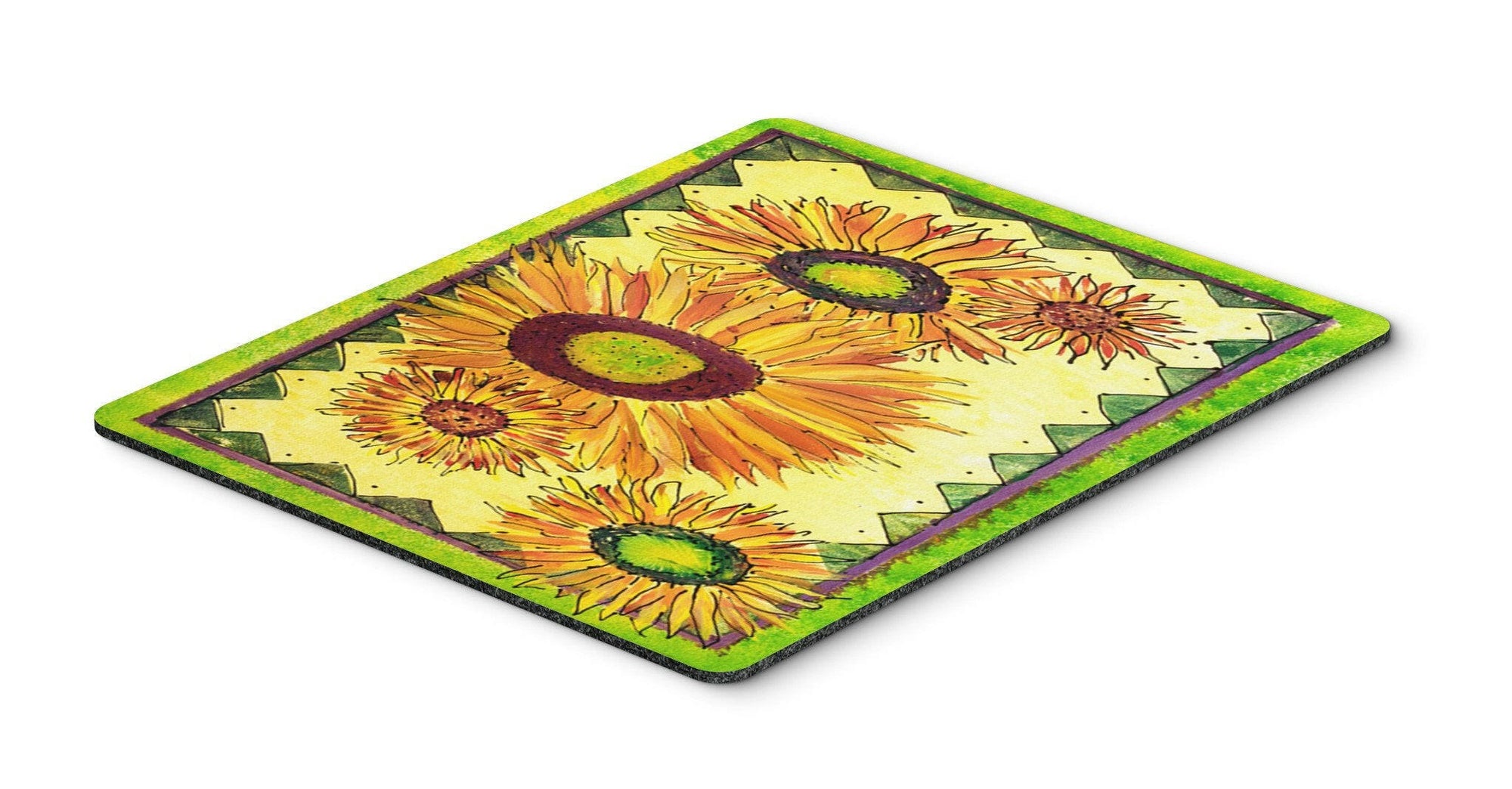 Flower - Sunflower Mouse pad, hot pad, or trivet by Caroline's Treasures