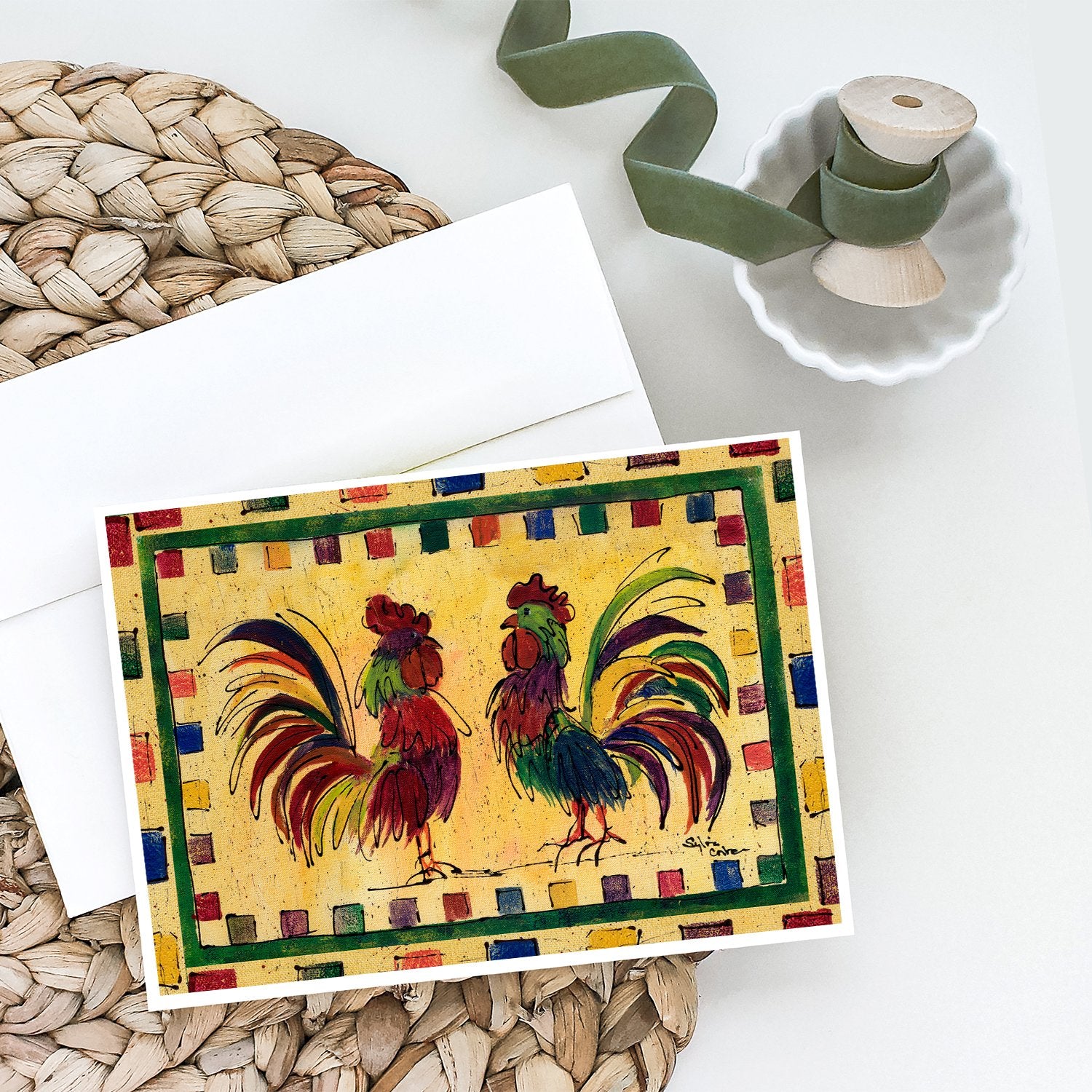 Buy this Rooster   Greeting Cards and Envelopes Pack of 8