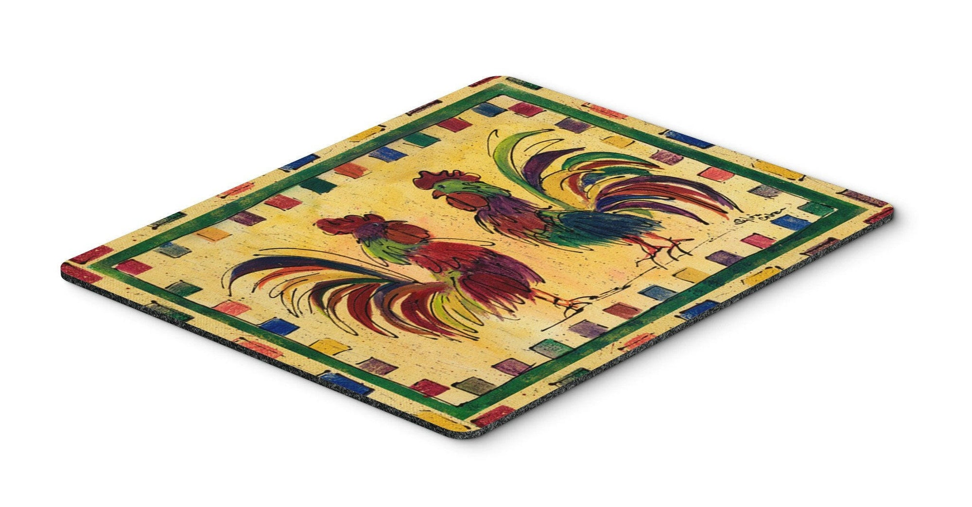 Bird - Rooster Mouse pad, hot pad, or trivet by Caroline's Treasures