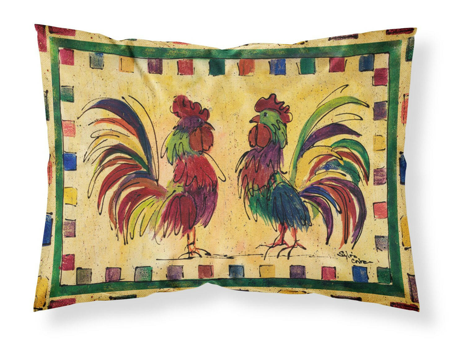 Bird - Rooster Moisture wicking Fabric standard pillowcase by Caroline's Treasures