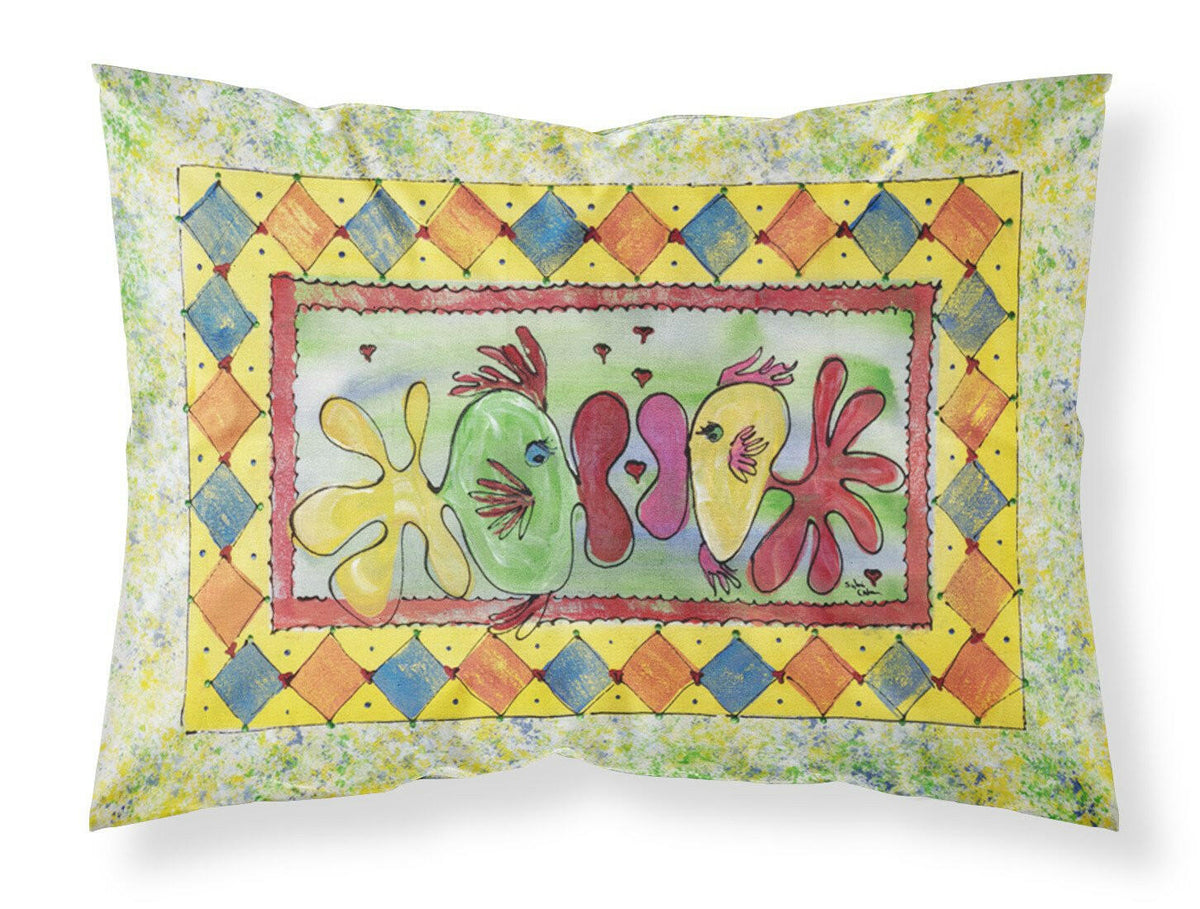 Kissing Fish Moisture wicking Fabric standard pillowcase by Caroline&#39;s Treasures
